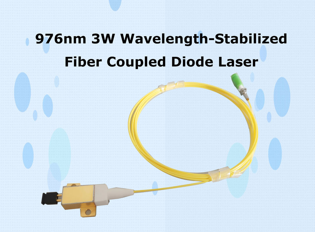 لیزر دیود همراه با فیبر تثبیت شده با طول موج 976 نانومتر 3W